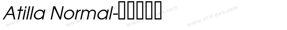 Atilla Normal字体转换